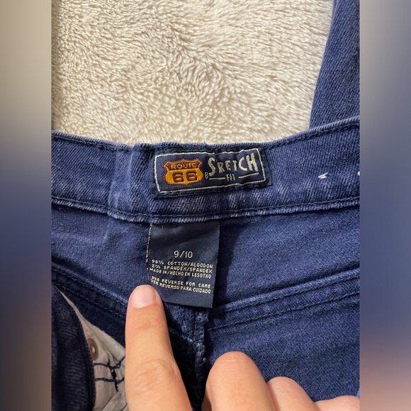 Vintage Route 66 Blue Denim Straight Leg Jeans - Picture 4 of 5